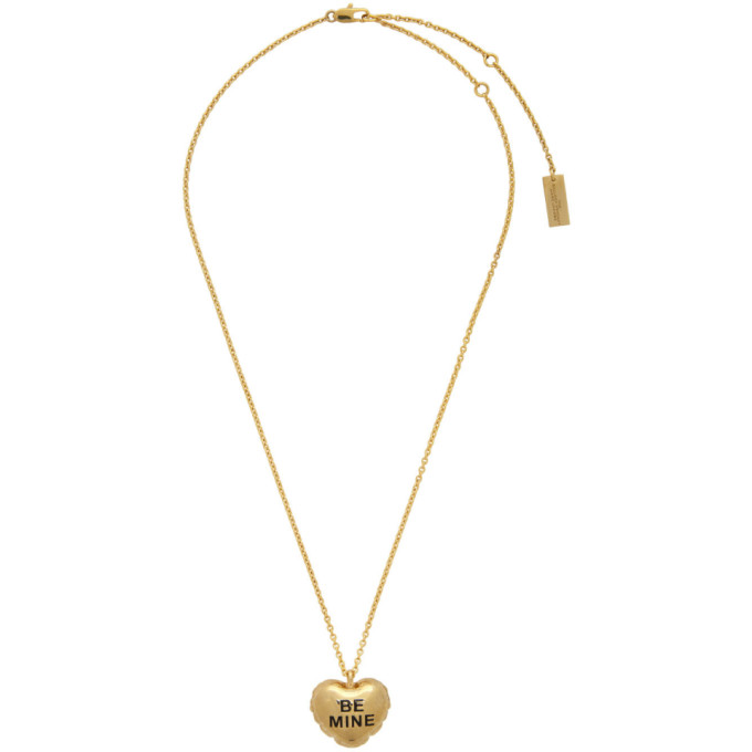 MARC JACOBS MARC JACOBS GOLD THE BALLOON PENDANT NECKLACE