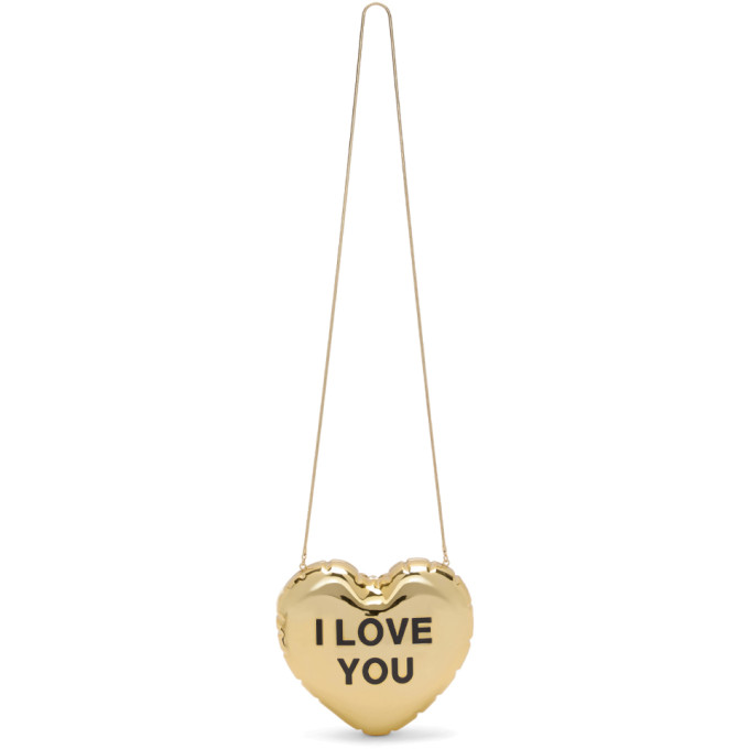 Marc Jacobs Marc Jacob The Heart Clutch In 710 Gold