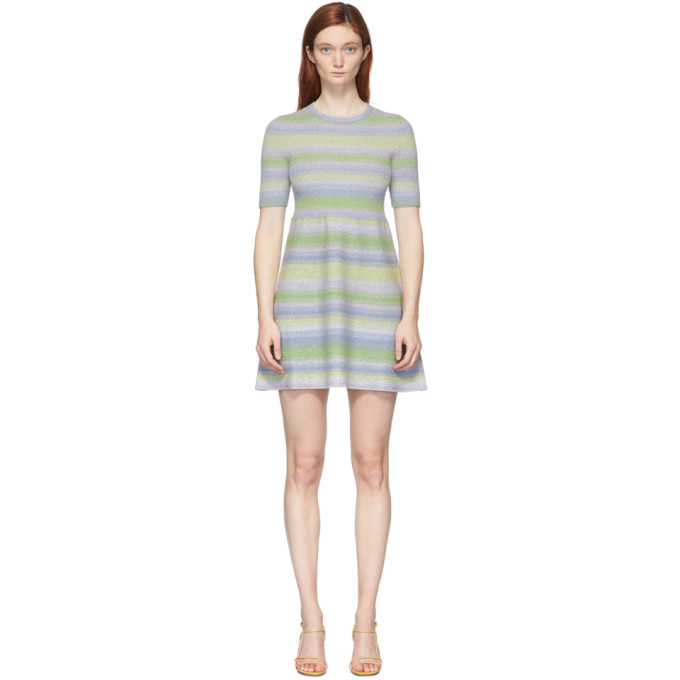 Marc Jacobs Multicolor Lurex Striped Dress