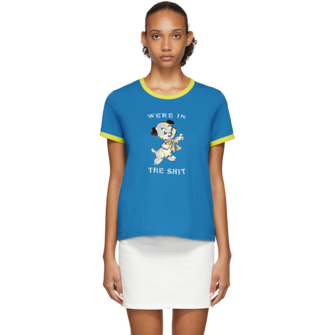 MARC JACOBS MARC JACOBS BLUE MAGDA ARCHER EDITION THE COLLABORATION T-SHIRT