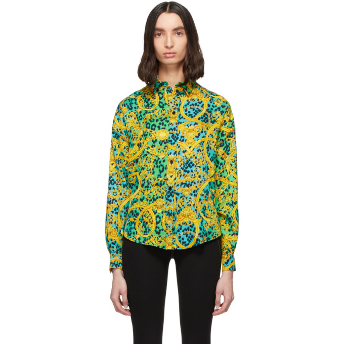 green leopard print jeans