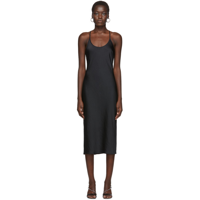 Alexanderwang.t Dresses ALEXANDERWANG.T BLACK WASH AND GO RACERBACK DRESS