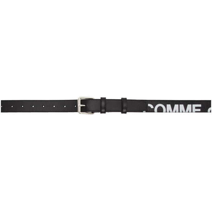 COMME DES GARÇONS COMME DES GARCONS WALLETS BLACK HUGE LOGO BELT