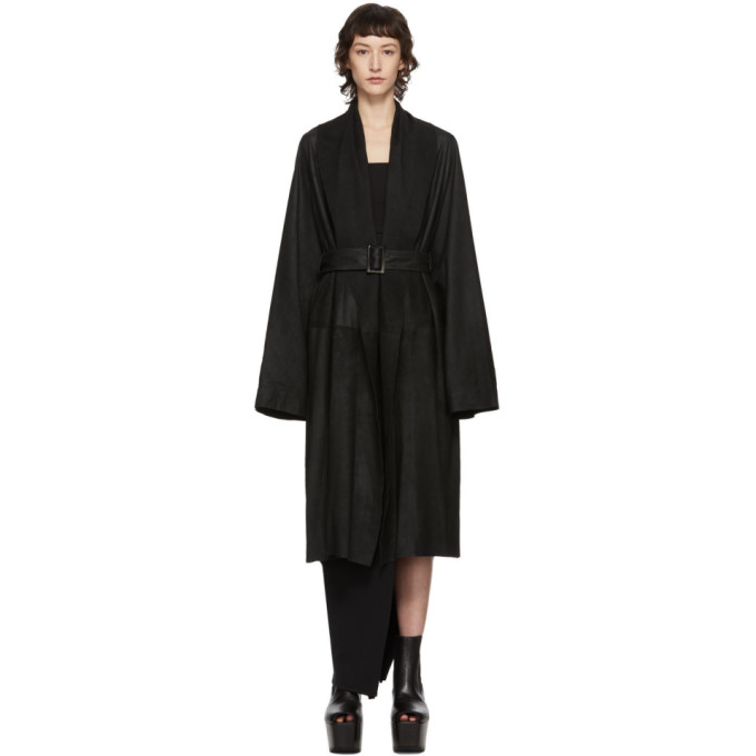 RICK OWENS RICK OWENS BLACK MOUNTAIN COAT