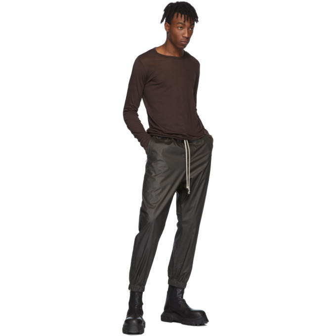 RICK OWENS RICK OWENS BLACK TRACK PANTS