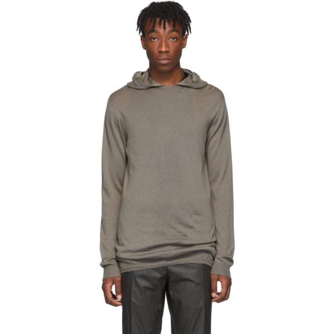 rick owens cashmere hoodie