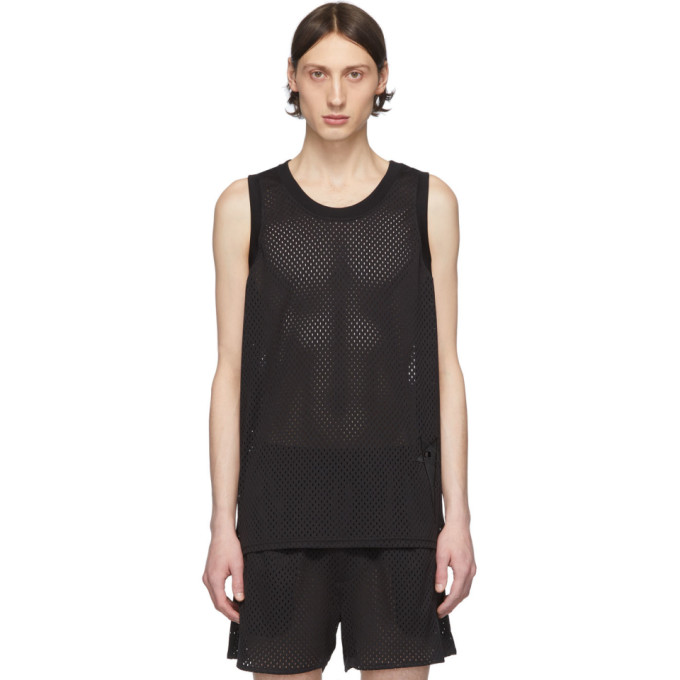 RICK OWENS BLACK CHAMPION EDITION TANK TOP