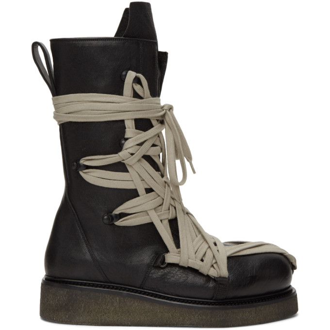 Rick Owens Bozo Army Sole Shoes In Black | ModeSens