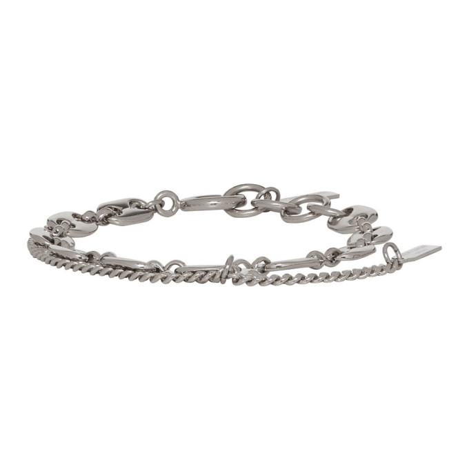 Justine Clenquet Silver Jerry Chain Bracelet