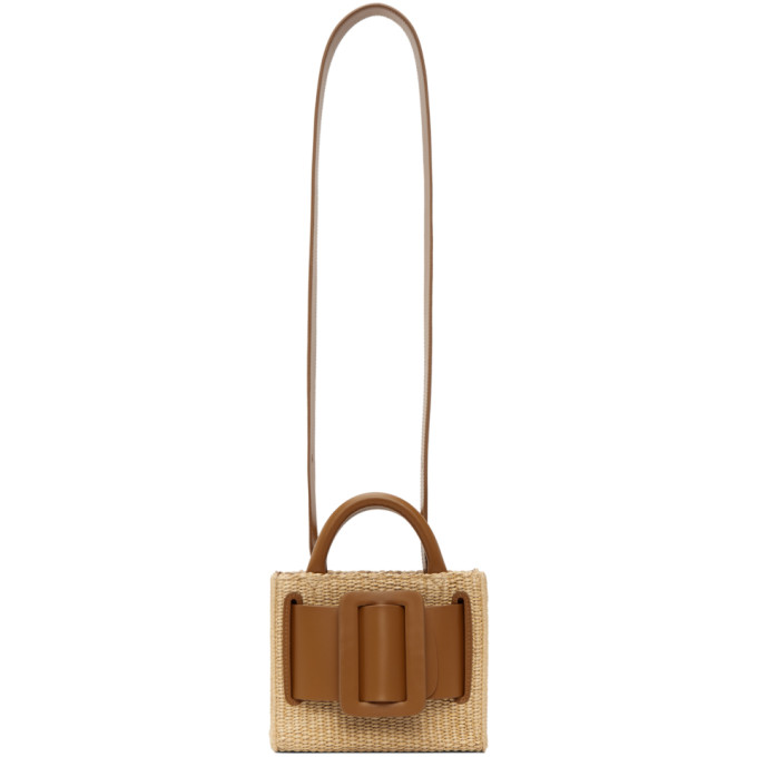 BOYY ベージュ ラフィア Bobby 18 バッグ