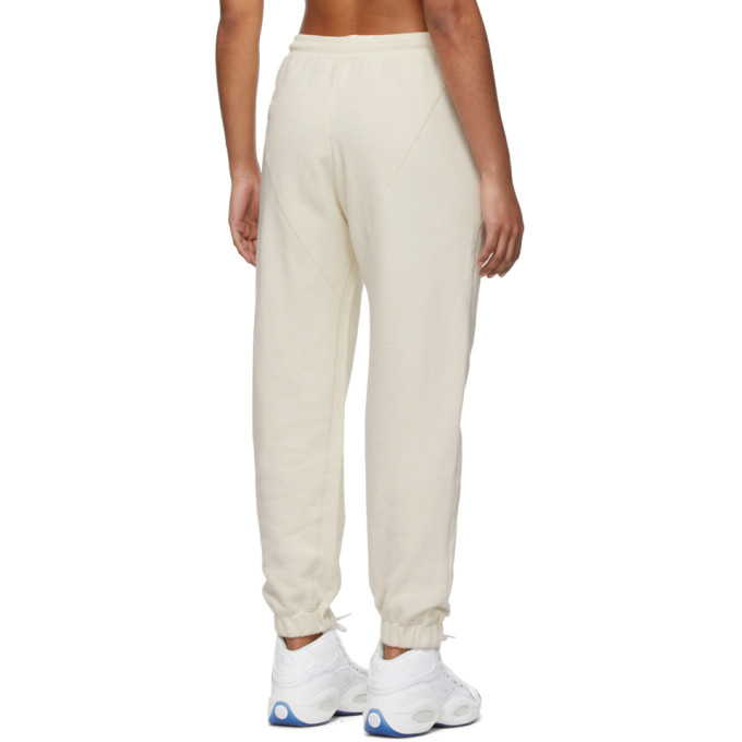 REEBOK X VICTORIA BECKHAM REEBOK BY VICTORIA BECKHAM OFF-WHITE JOGGER LOUNGE PANTS