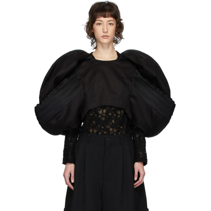 Comme Des Garçons Comme Des Garcons Black Structured Blouse In 1 Black