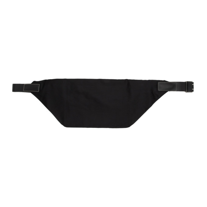 Jil Sander Black Foulard Belt Bag In 001 Black