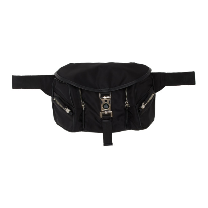 LANVIN LANVIN BLACK NYLON BELT BAG