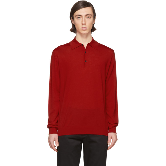 lanvin long sleeve polo