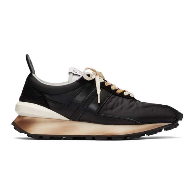 lanvin black suede sneakers