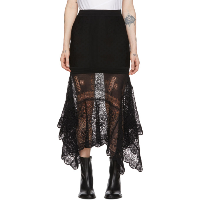 alexander mcqueen black skirt