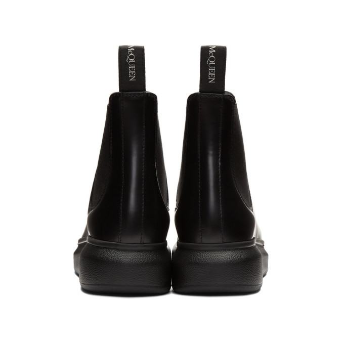 ALEXANDER MCQUEEN ALEXANDER MCQUEEN BLACK HYBRID CHELSEA BOOTS