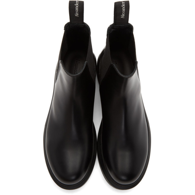 ALEXANDER MCQUEEN ALEXANDER MCQUEEN BLACK HYBRID CHELSEA BOOTS