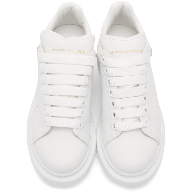 ALEXANDER MCQUEEN White Oversized Sneakers