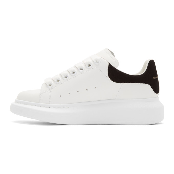 ALEXANDER MCQUEEN ALEXANDER MCQUEEN WHITE AND BLACK OVERSIZED SNEAKERS