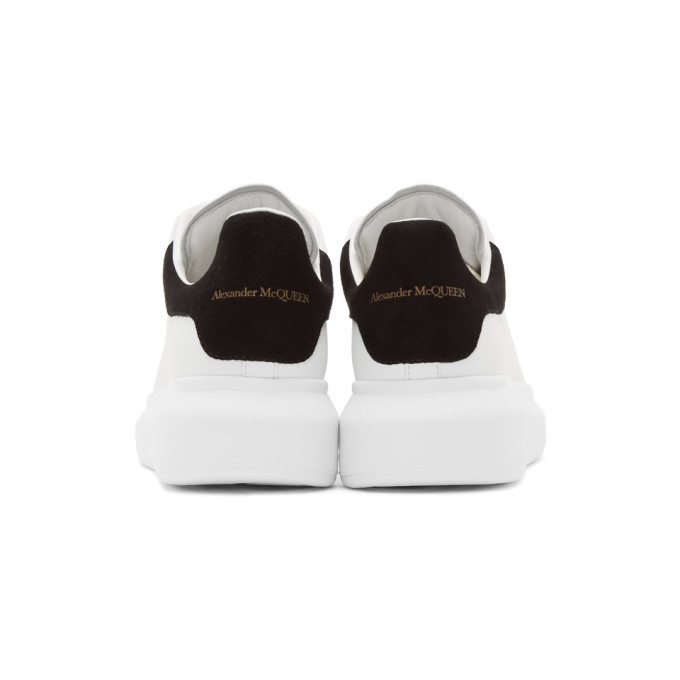 ALEXANDER MCQUEEN ALEXANDER MCQUEEN WHITE AND BLACK OVERSIZED SNEAKERS