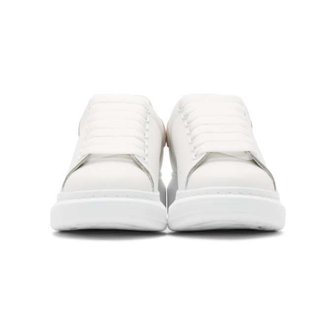 ALEXANDER MCQUEEN White & Pink Oversized Sneakers