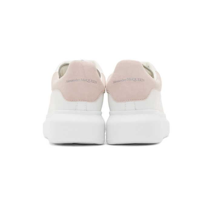 ALEXANDER MCQUEEN White & Pink Oversized Sneakers