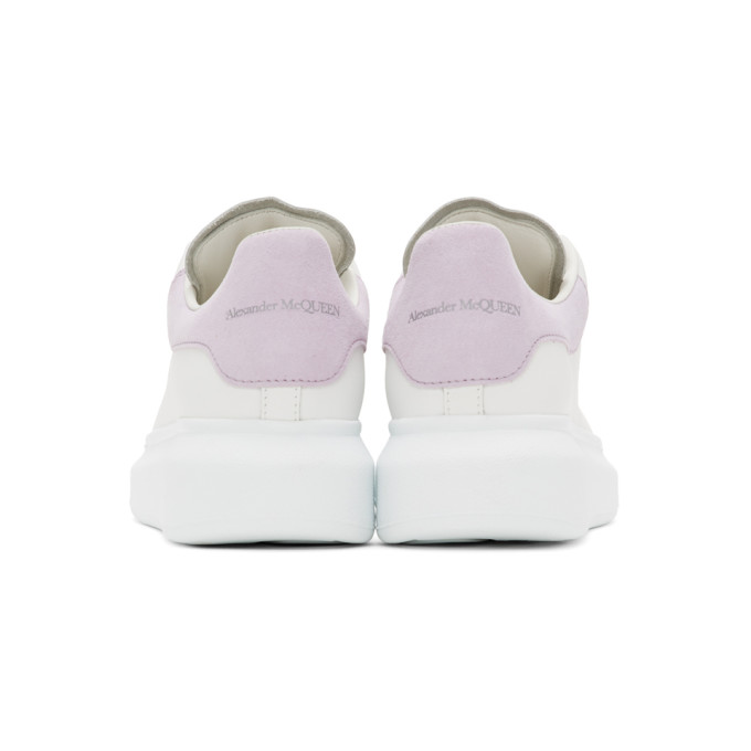 ALEXANDER MCQUEEN ALEXANDER MCQUEEN SSENSE EXCLUSIVE WHITE AND PURPLE OVERSIZED SNEAKERS
