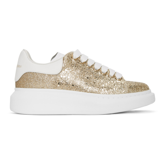 gold glitter alexander mcqueen's