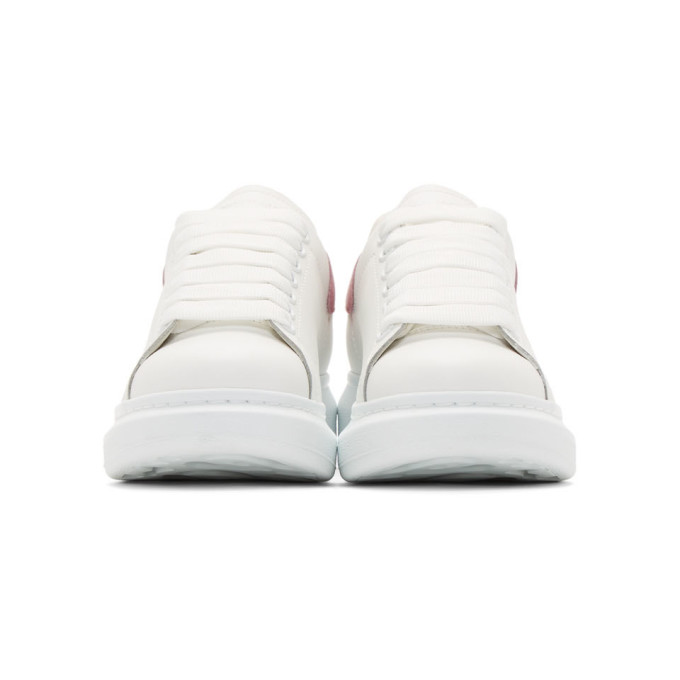 ALEXANDER MCQUEEN SSENSE Exclusive White & Pink Oversized Sneakers