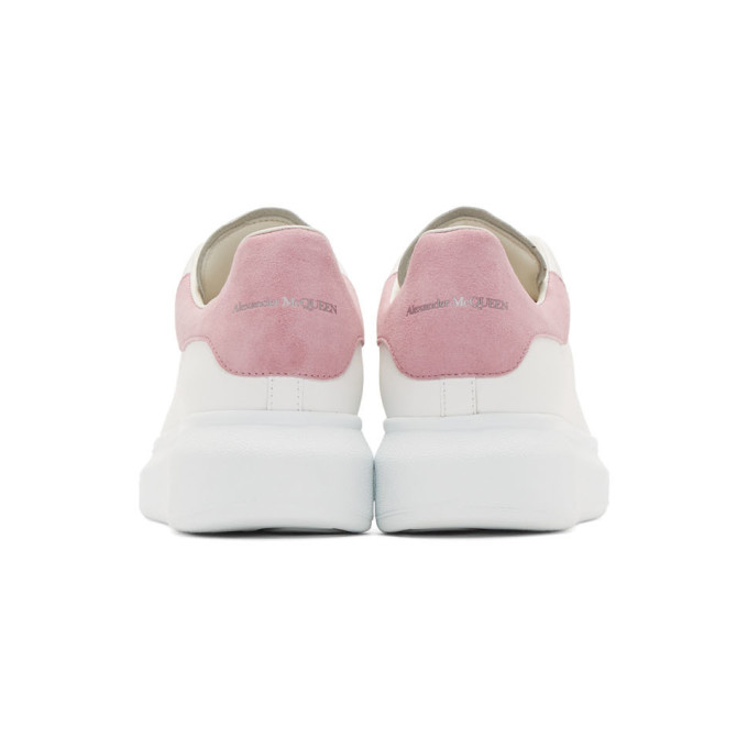 ALEXANDER MCQUEEN SSENSE Exclusive White & Pink Oversized Sneakers