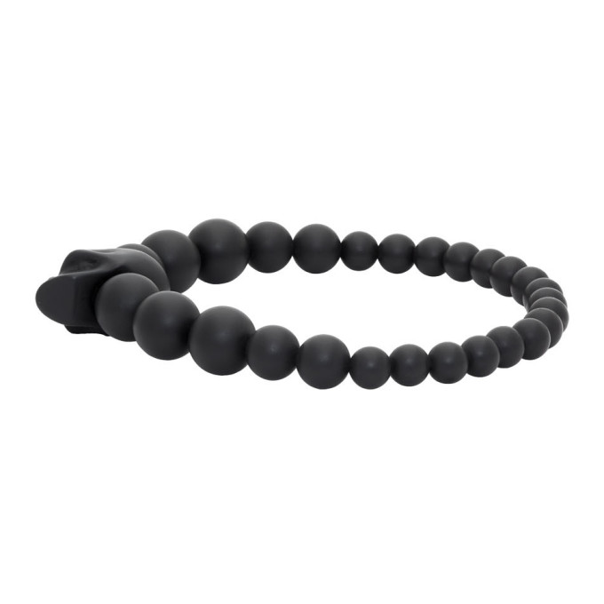 ALEXANDER MCQUEEN ALEXANDER MCQUEEN BLACK BALL SKULL BRACELET