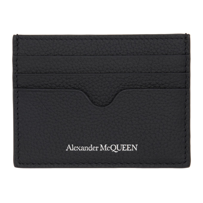ALEXANDER MCQUEEN ALEXANDER MCQUEEN BLACK LOGO CARD HOLDER