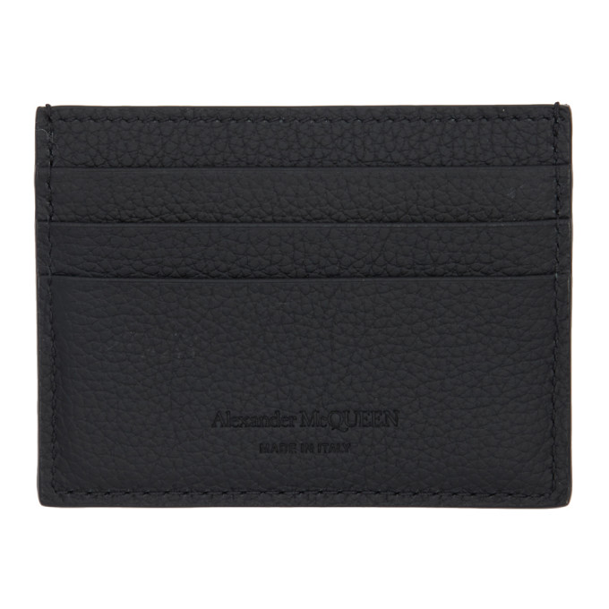 ALEXANDER MCQUEEN ALEXANDER MCQUEEN BLACK LOGO CARD HOLDER