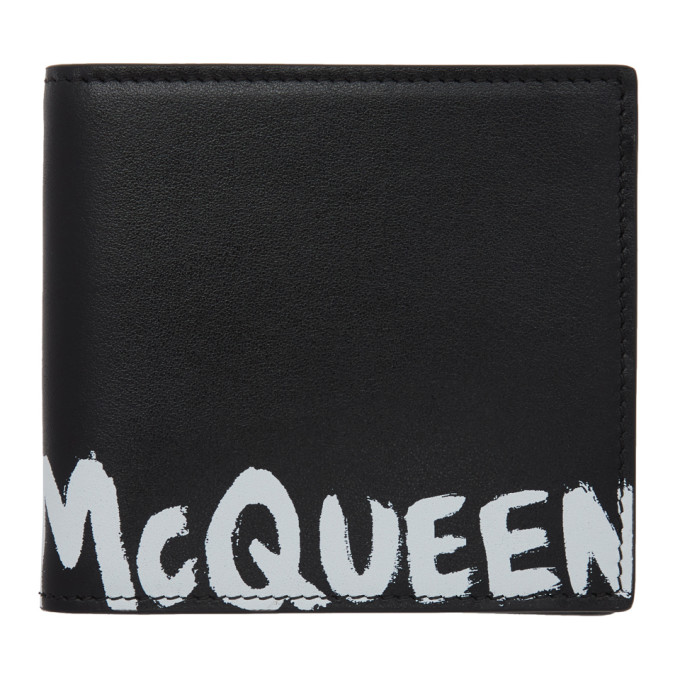 ALEXANDER MCQUEEN ALEXANDER MCQUEEN BLACK GRAFFITI BIFOLD WALLET