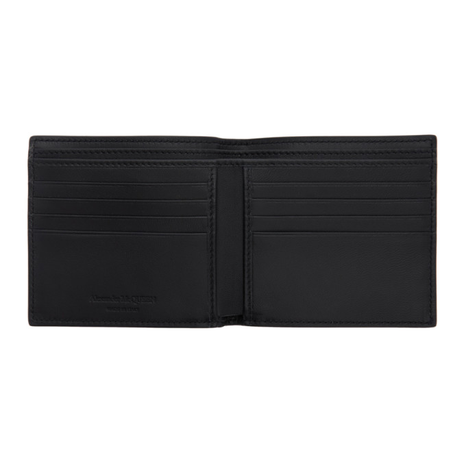 ALEXANDER MCQUEEN ALEXANDER MCQUEEN BLACK GRAFFITI BIFOLD WALLET