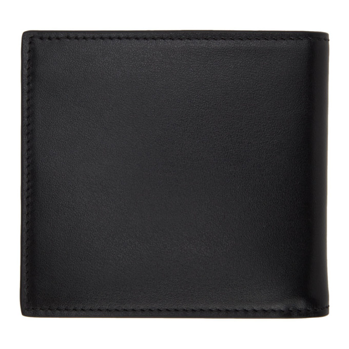 ALEXANDER MCQUEEN ALEXANDER MCQUEEN BLACK AND RED LOGO BIFOLD WALLET