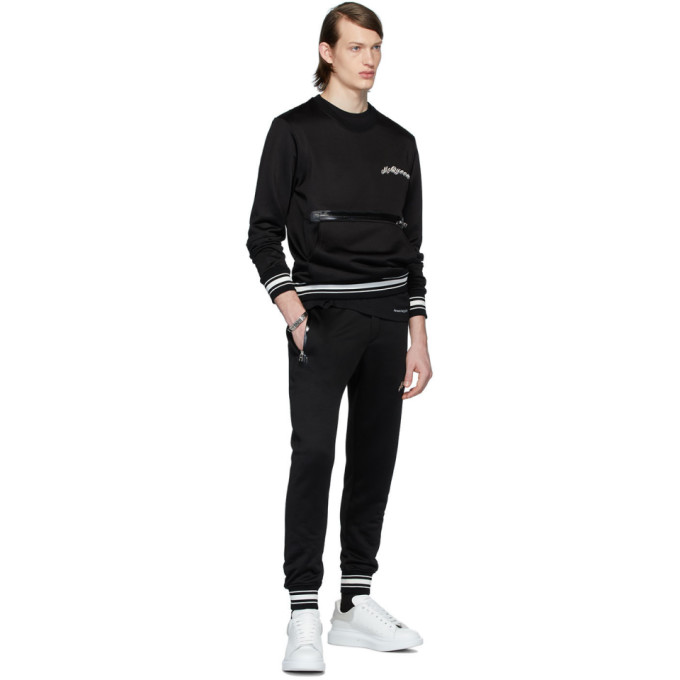 ALEXANDER MCQUEEN BLACK SPRAYED SKULL T-SHIRT