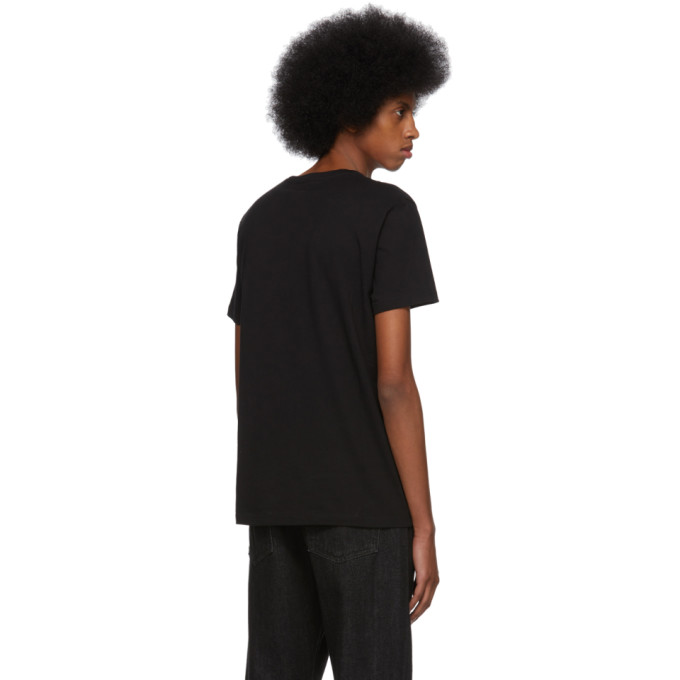 ALEXANDER MCQUEEN Black Glowing Botanical Skull T-Shirt