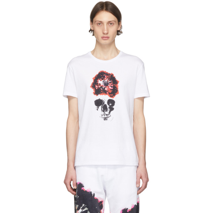 ALEXANDER MCQUEEN ALEXANDER MCQUEEN WHITE SKULL T-SHIRT