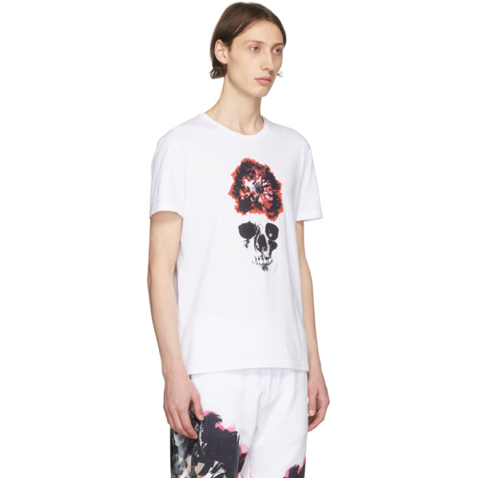 ALEXANDER MCQUEEN ALEXANDER MCQUEEN WHITE SKULL T-SHIRT