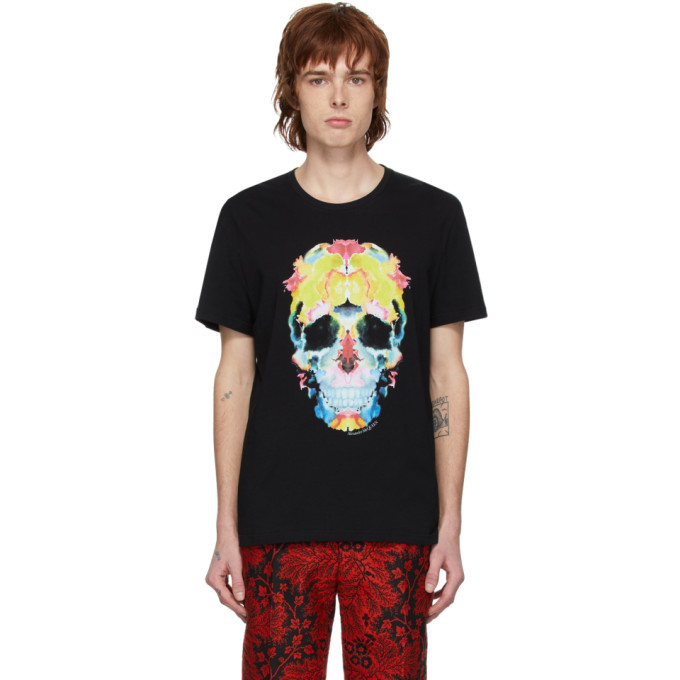 ALEXANDER MCQUEEN ALEXANDER MCQUEEN BLACK SKULL T-SHIRT