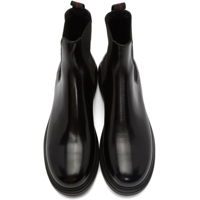 ALEXANDER MCQUEEN ALEXANDER MCQUEEN BLACK HYBRID CHELSEA BOOTS