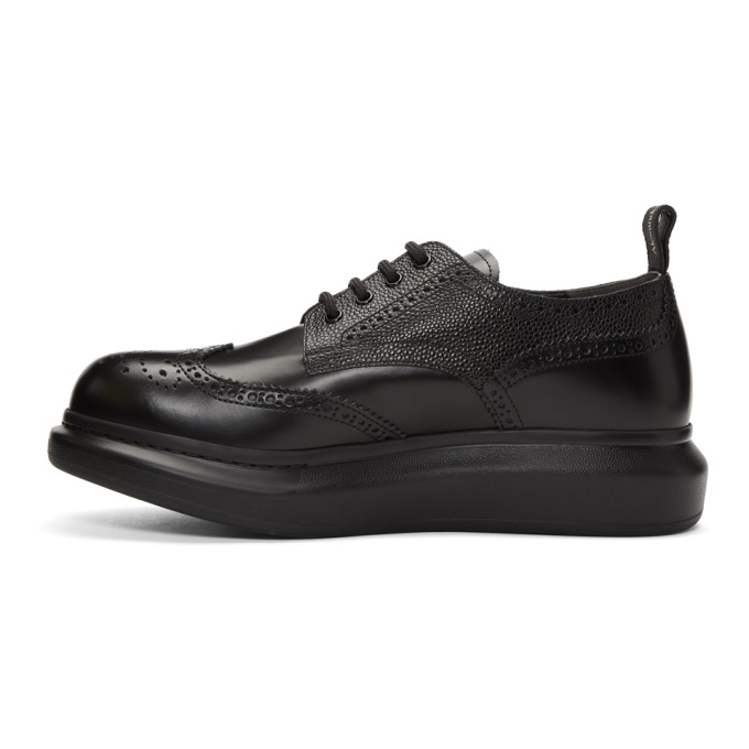 ALEXANDER MCQUEEN BLACK HYBRID BROGUES
