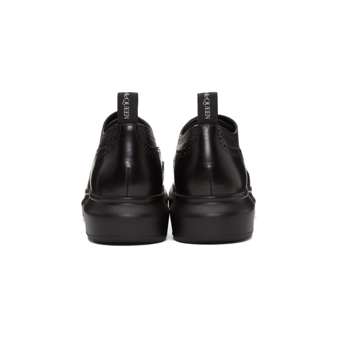 ALEXANDER MCQUEEN BLACK HYBRID BROGUES