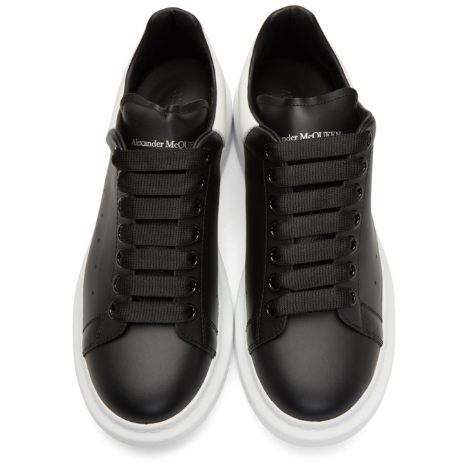 ALEXANDER MCQUEEN Black & White Oversized Sneakers