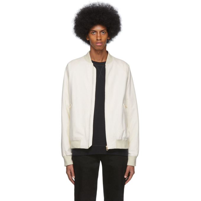 paul smith leather bomber jacket