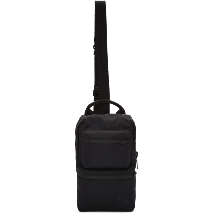 Giorgio Armani Black Logo Bodypack