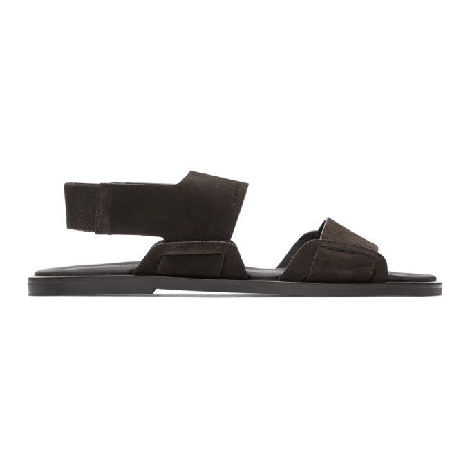 GIORGIO ARMANI GIORGIO ARMANI BROWN SUEDE SANDAL